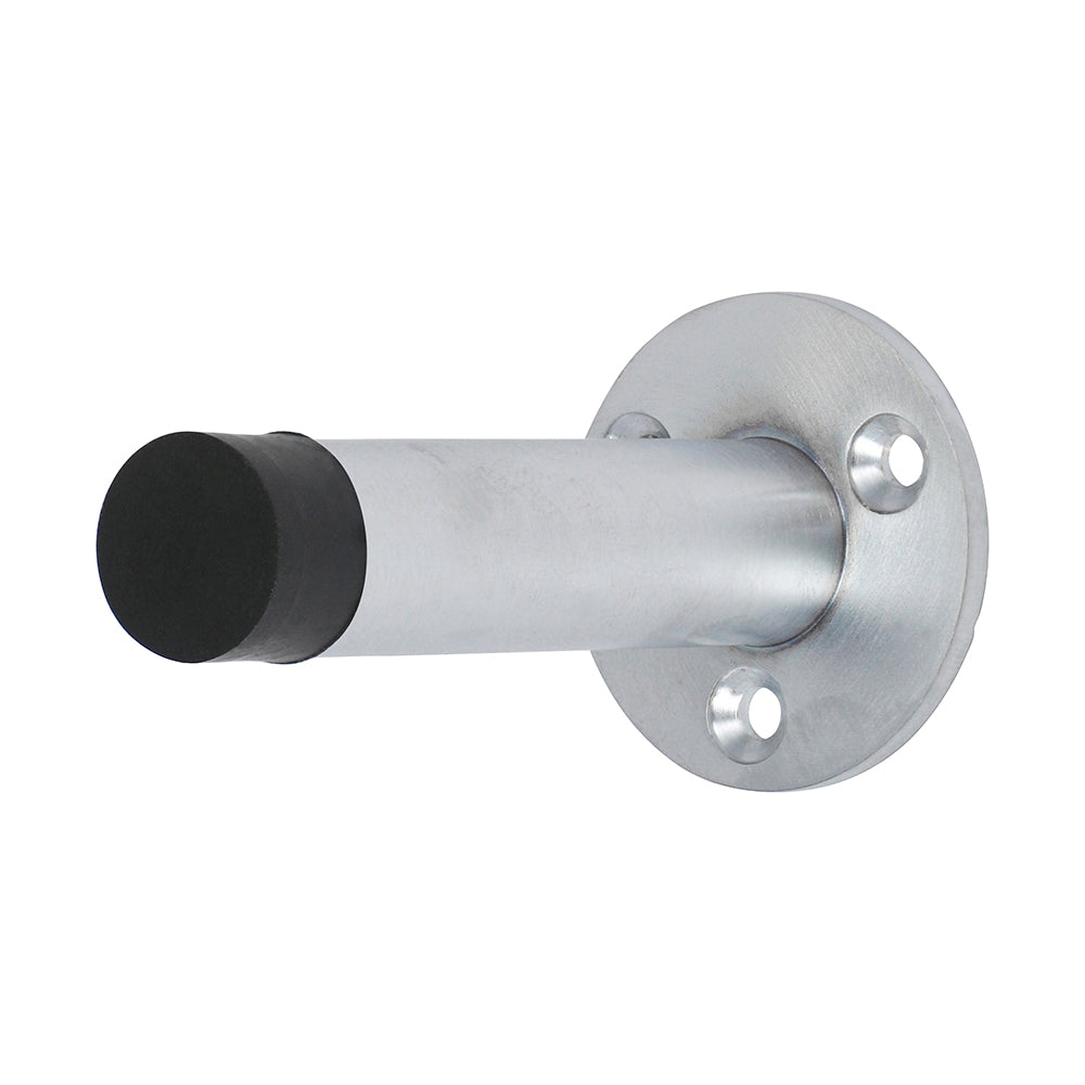 Projection Door Stop Satin Chrome - 70mm