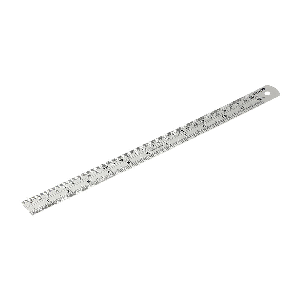 Steel Ruler - Precision Measuring Ruler - 300mm