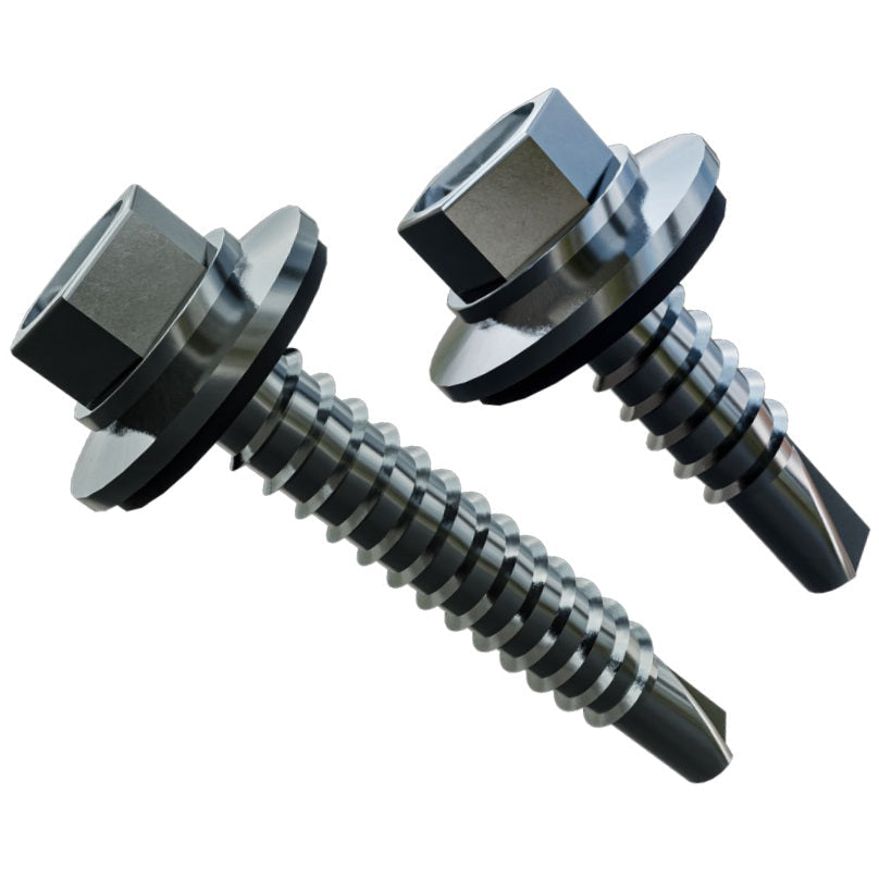 Evolution A4 Stainless Steel Tek 2 Stitching Screw with 16mm Bonded Washer