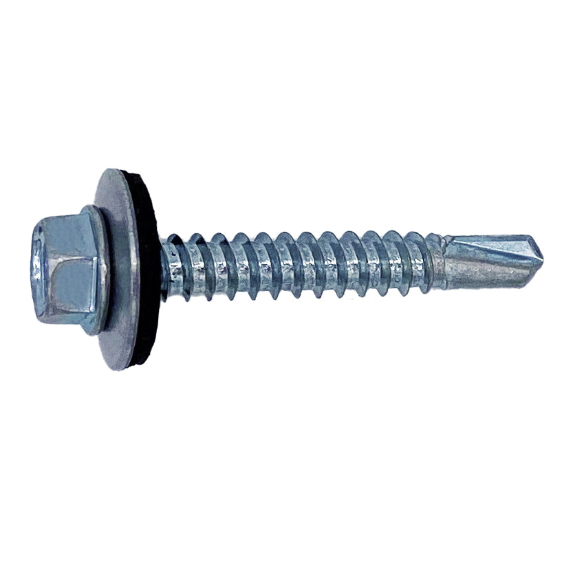 Evolution Zinc Coated Hex Head Screw with 16mm Bonded Washer for Light Steel