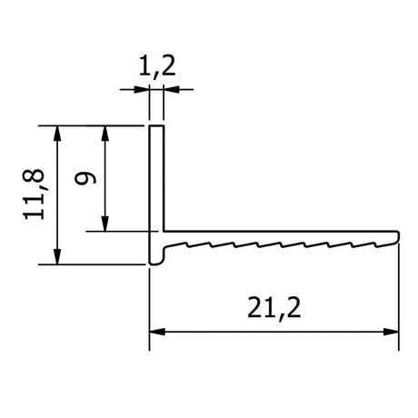 E9 Edge Trim - RAL9010 (White) - 3m Length