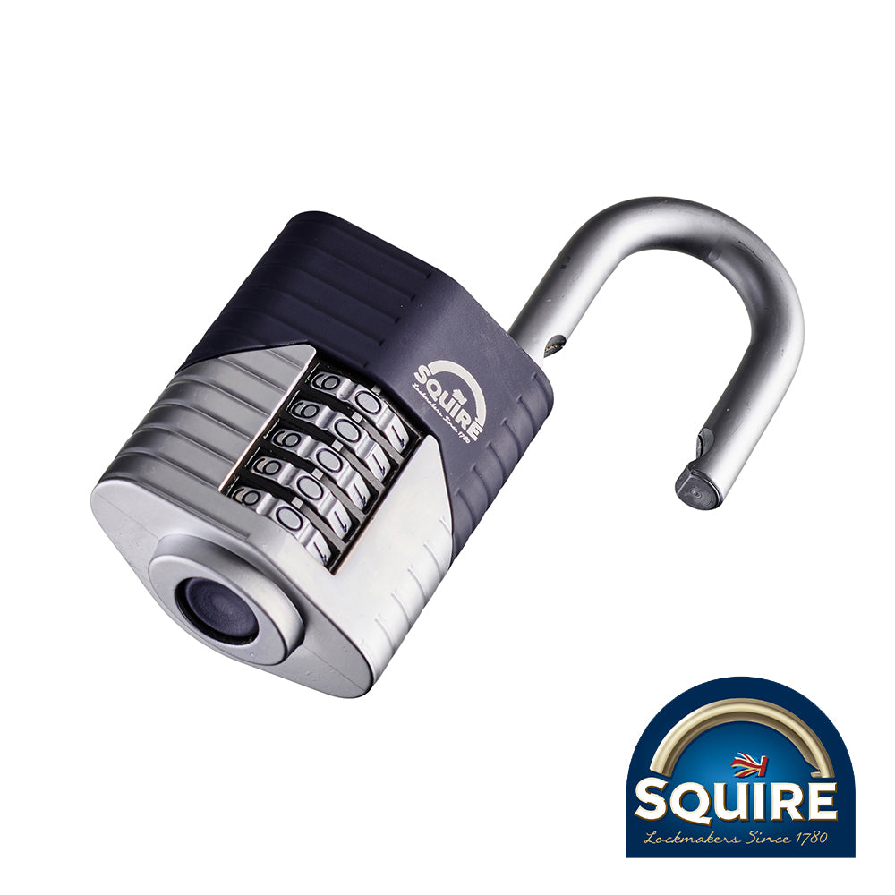 Squire Vulcan Combination Padlock - Boron Open Shackle - 60mm