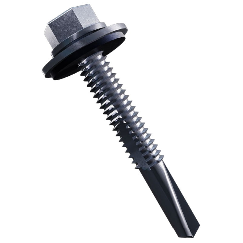 Evolution Hex Head Self-Drilling Screw For heavy Steel with 16mm Bonded Washer