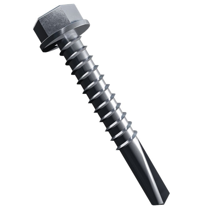 Evolution Hex Head Tek Screws for Light Steel (Extended Drill Tip)