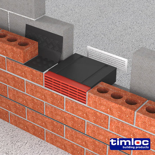 Timloc Airbrick Plastic  Brown - 215 x 69 x 60mm