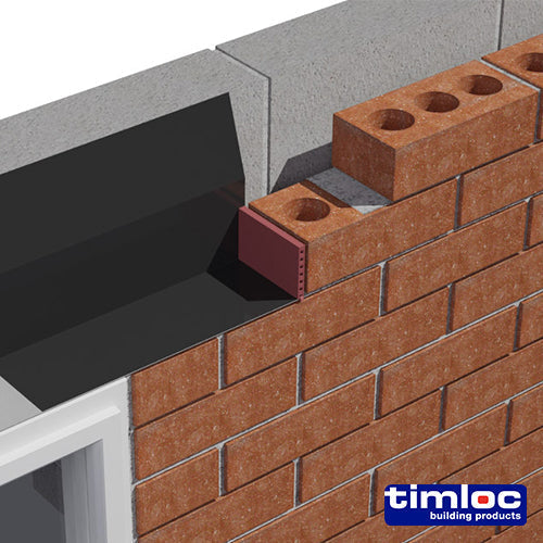 Timloc Cavity Wall Weep Vent Brown - 65 x 10 x 100mm