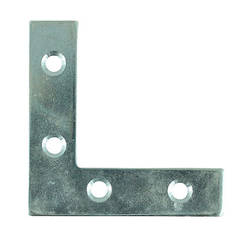 Corner Plates Silver - 75 x 75 x 16