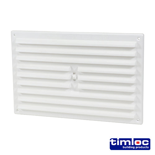 Timloc Hit and Miss Grille Vent White - 242 x 165mm