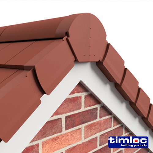 Timloc Dry Verge Unit Terracotta - 405 x 95/160mm