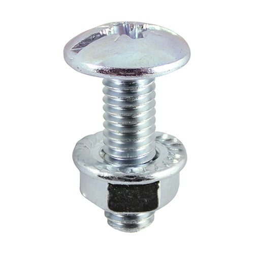 Cable Tray Bolts & Flange Nuts Silver