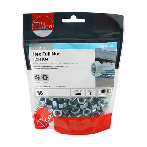 Hex Nut DIN 934 - BZP