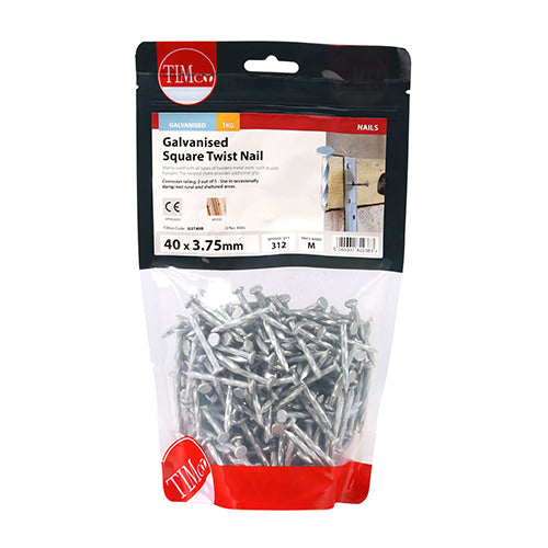 Square Twist Nail - Galvanised