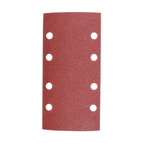 1/3 Sanding Sheets Mixed Red Punched - 93 x 185mm (80/120/180)