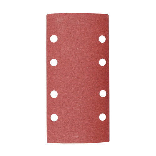 1/3 Sanding Sheets 180 Grit Red Punched - 93 x 185mm