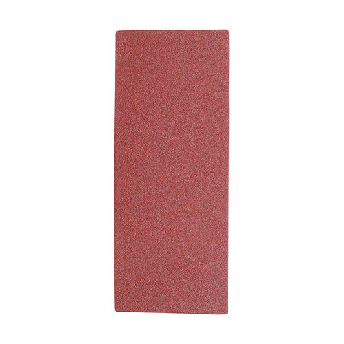 1/3 Sanding Sheets 80 Grit Red Unpunched - 93 x 230mm