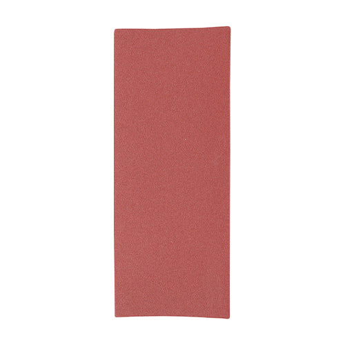 1/3 Sanding Sheets 180 Grit Red Unpunched - 93 x 230mm