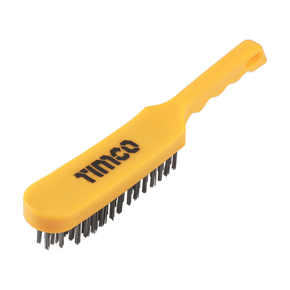 Plastic Handle Wire Brush - 6 Rows