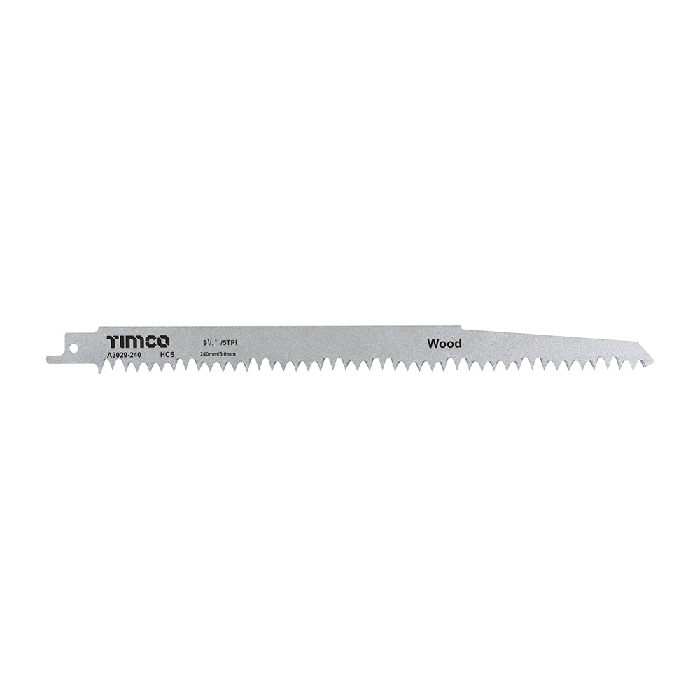 Timco Reciprocating Saw Blades Wood Cutting High Carbon Steel - S1531L