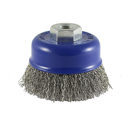 Timco Angle Grinder Cup Brush Crimped Stainless Steel - 100mm