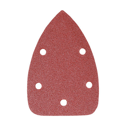 Detail Sanding Pads 80 Grit Red - 95 x 136mm