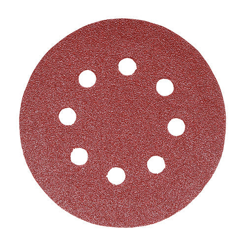 Random Orbital Sanding Discs 60 Grit Red - 150mm