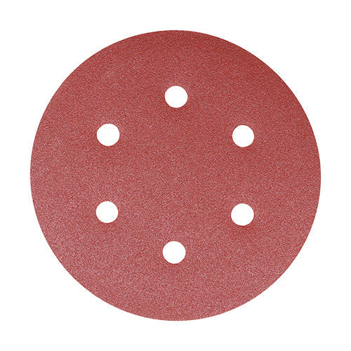 Random Orbital Sanding Discs 120 Grit Red - 150mm