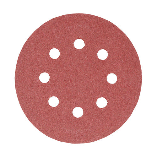 Random Orbital Sanding Discs 180 Grit Red - 125mm