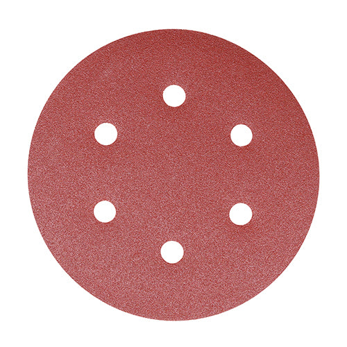 Random Orbital Sanding Discs Mixed Red - 150mm (80/120/180)