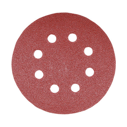 Random Orbital Sanding Discs Mixed Red - 125mm (80/120/180)