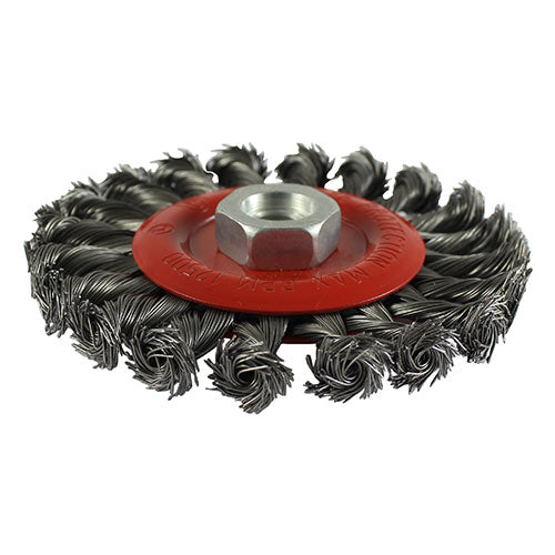 Timco Angle Grinder Wheel Brush Twisted Knot Steel Wire - 115mm