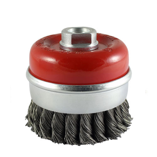 Timco Angle Grinder Cup Brush Twisted Knot Steel Wire - 100mm