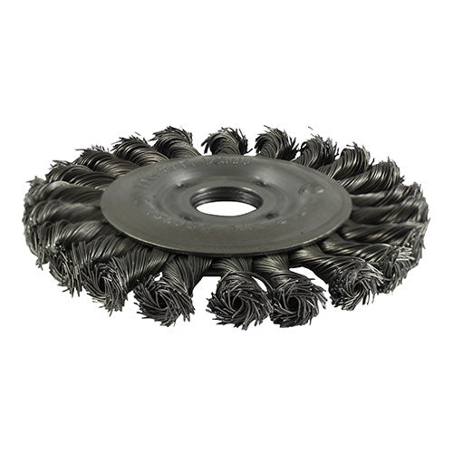 Timco Wheel Brush Twisted Knot Steel Wire - 125mm