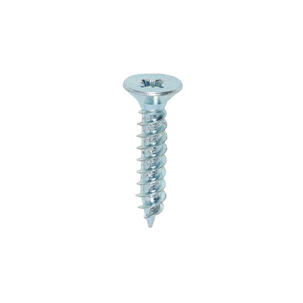 Timco Twin-Threaded Countersunk Silver Woodscrews