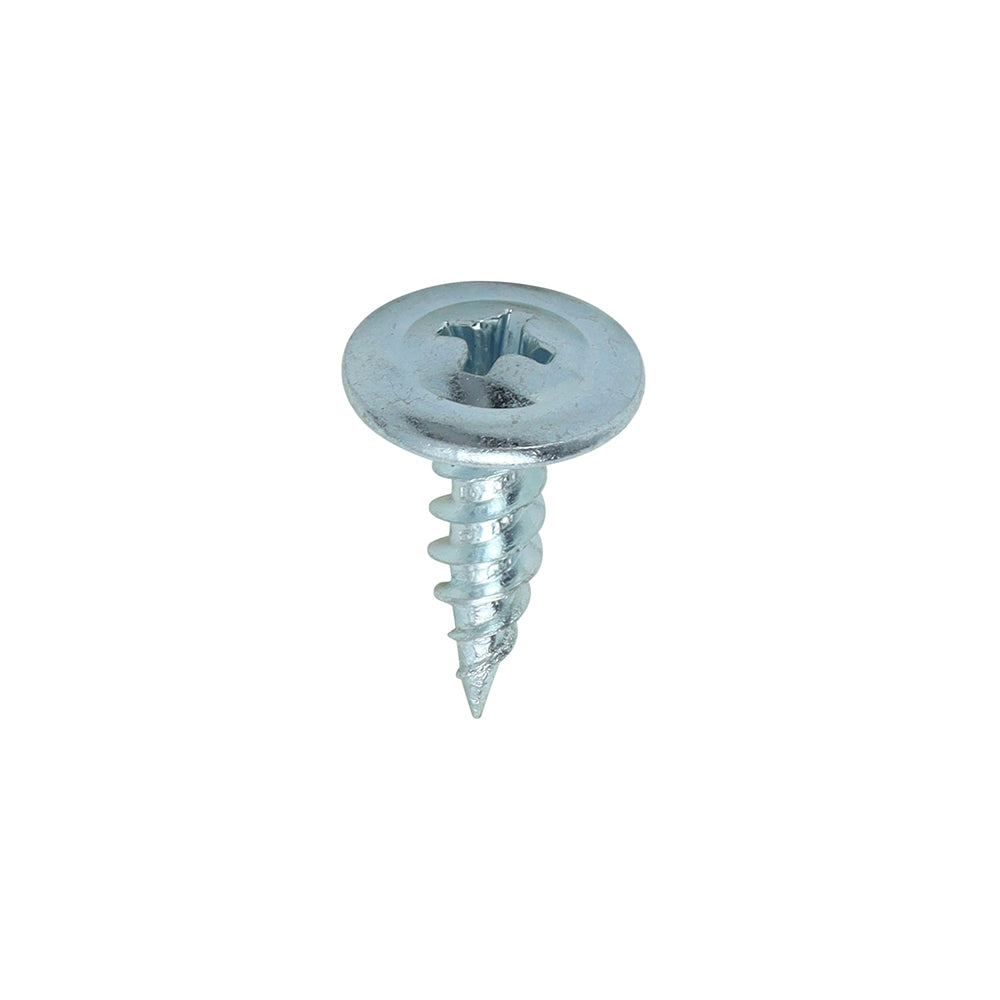 Wafer Head Screws - Sharp Point - 8 x 9/16mm (1000 Per Box)