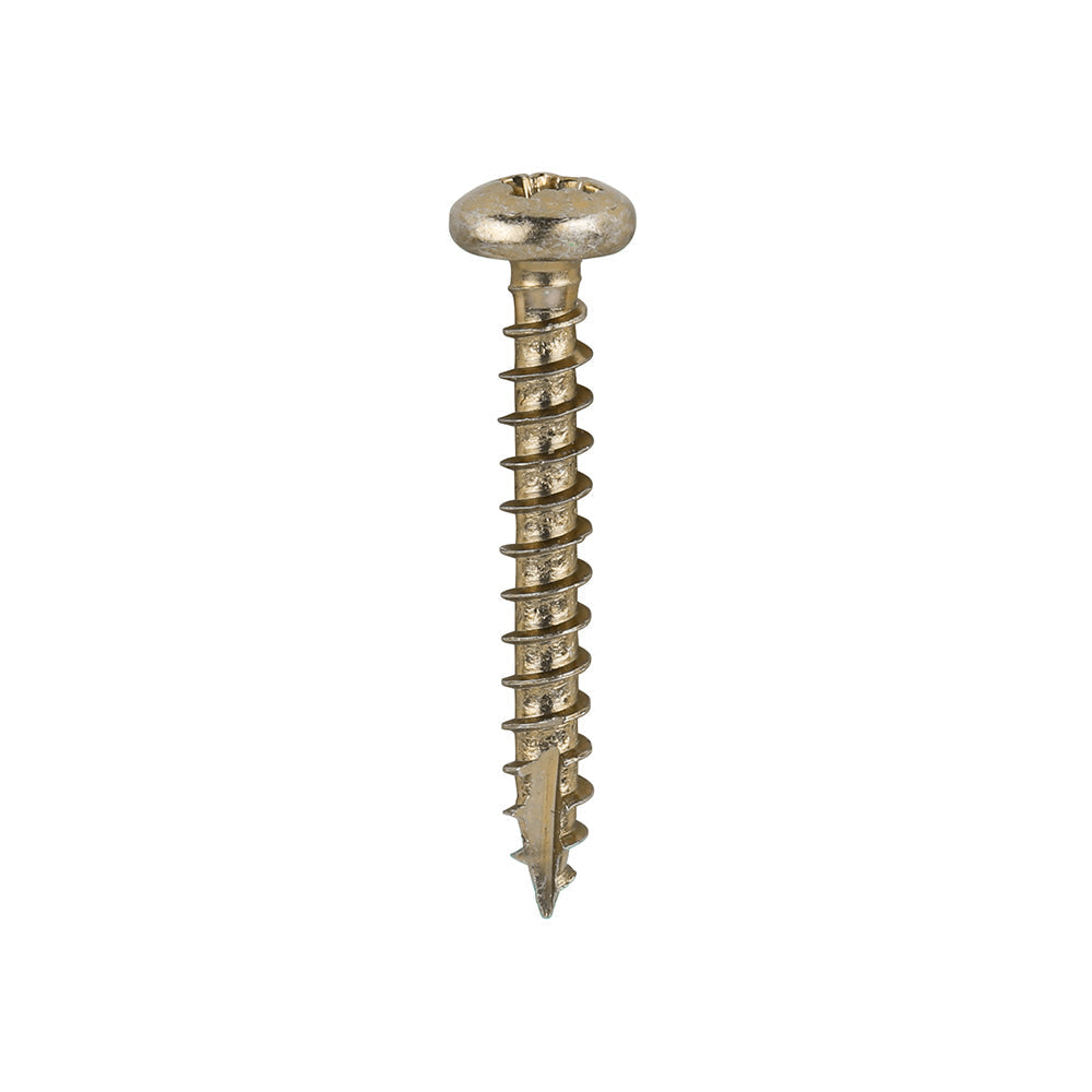 Timco Classic Multi-Purpose Screws - Pan Head - Gold