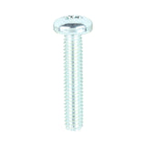 Pozi Pan Machine Screws - Zinc