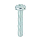 Pozi Pan Machine Screws - Zinc