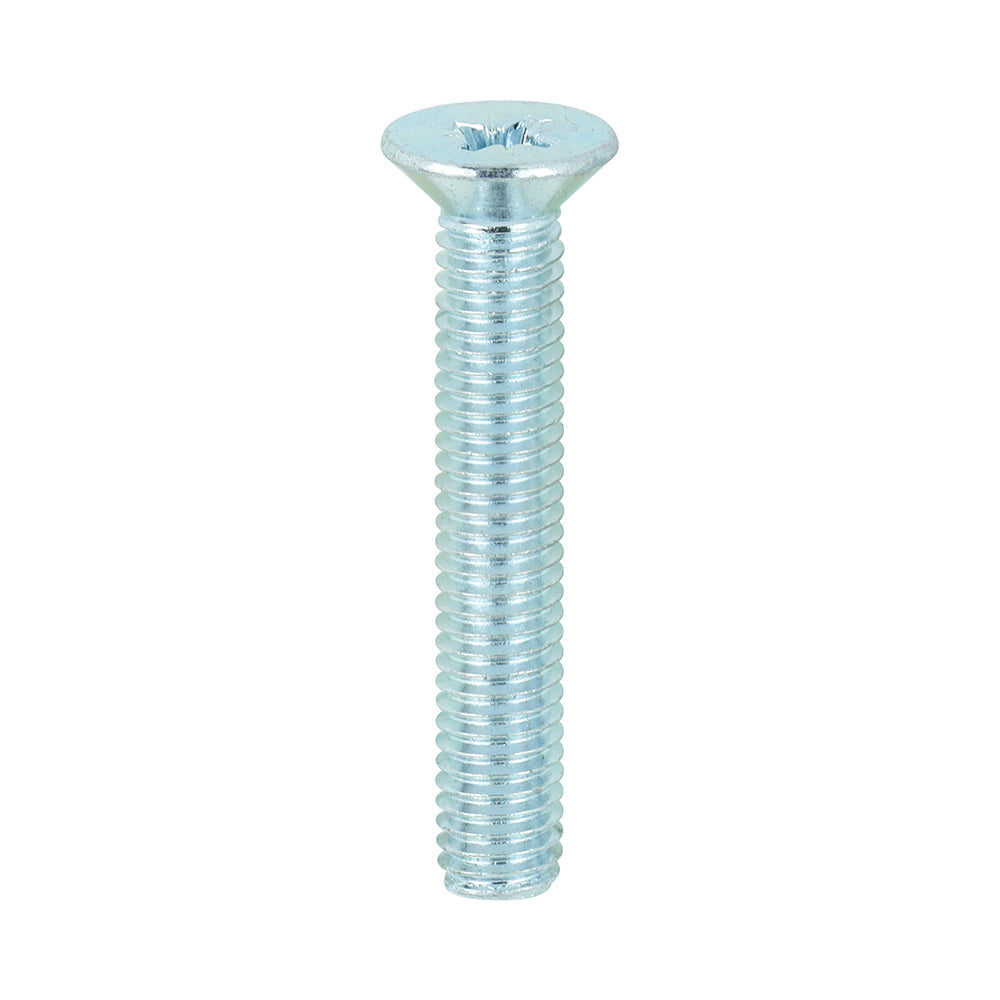 Pozi Countersunk Machine Screws - Zinc