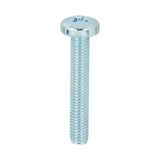 Pozi Pan Machine Screws - Zinc