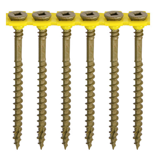 Timco Collated C2 Deck-Fix Premium Countersunk Green Decking Screws - 4.5 x 65