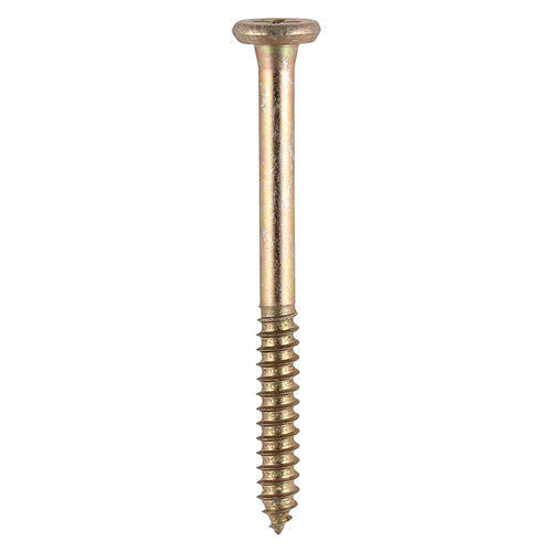 Timco Element Screws Shallow Pan Countersunk PH Self-Tapping Thread AB Point Yellow - 4.8 x 95