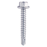 Timco Metal Construction Light Section Screws - Hex - Self-Drilling - Zinc