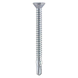 Timco Metal Construction Timber to Light Section Screws - Countersunk - Wing-Tip - Self-Drilling - Zinc