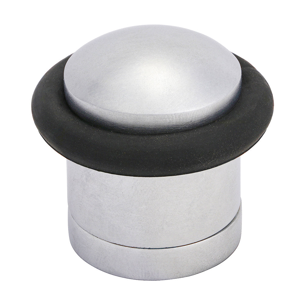 Cylinder Door Stop Satin Chrome - 41mm