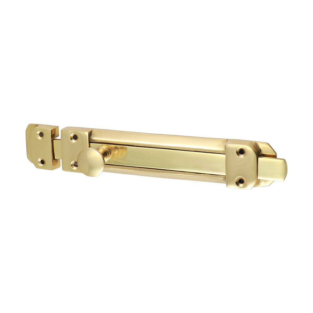 Contract Flat Section Bolt Polished Brass - 210 x 35mm