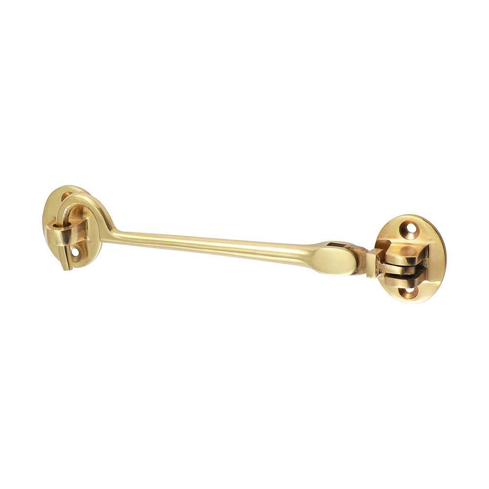 Cabin Hook Polished Brass - 150mm