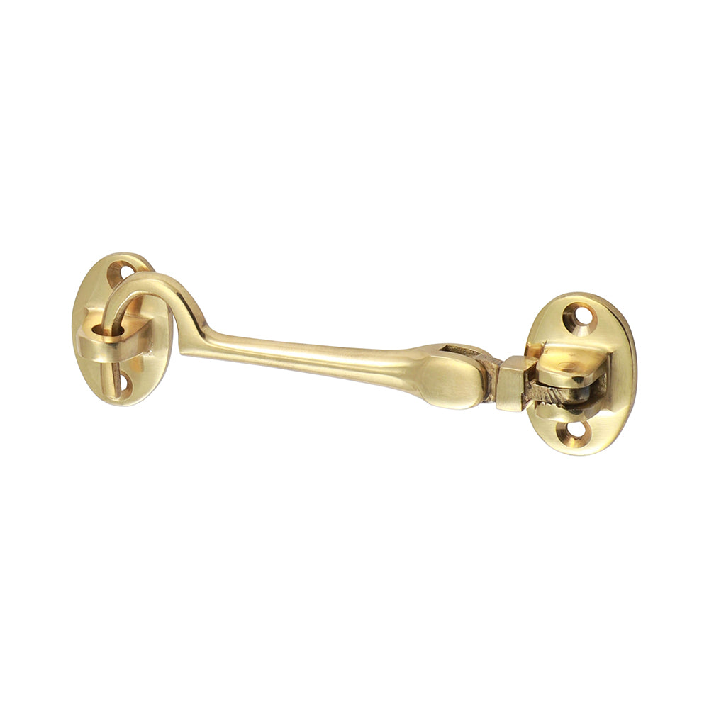 Cabin Hook Polished Brass - 100mm