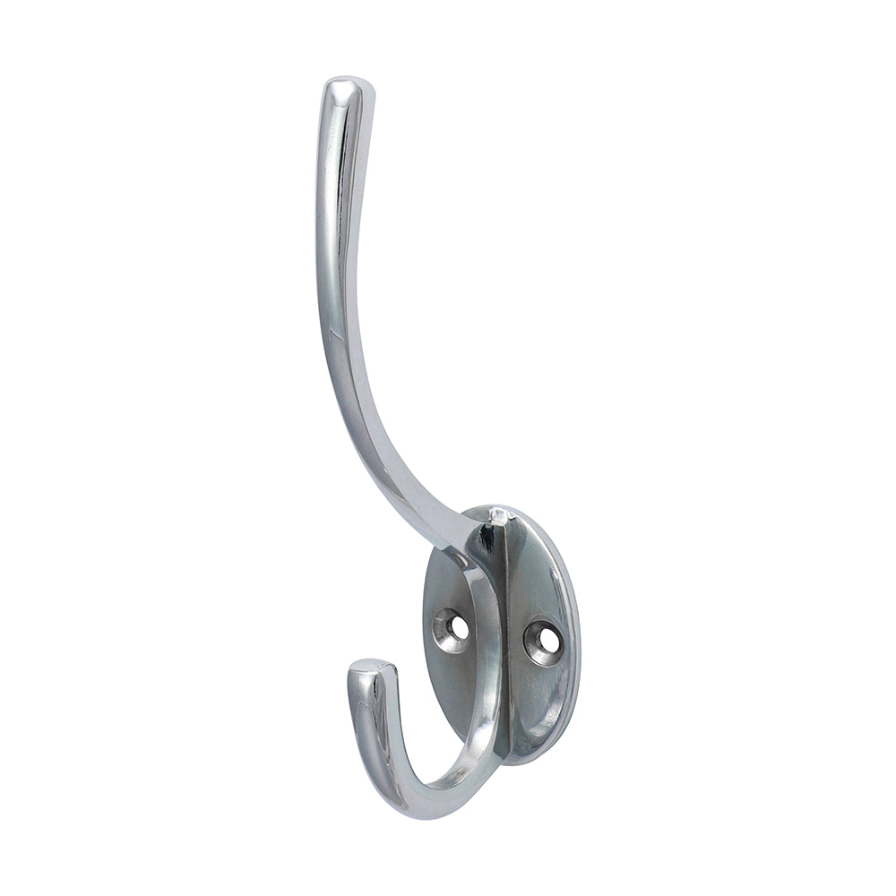 Hat & Coat Hook Polished Chrome - 125 x 32mm