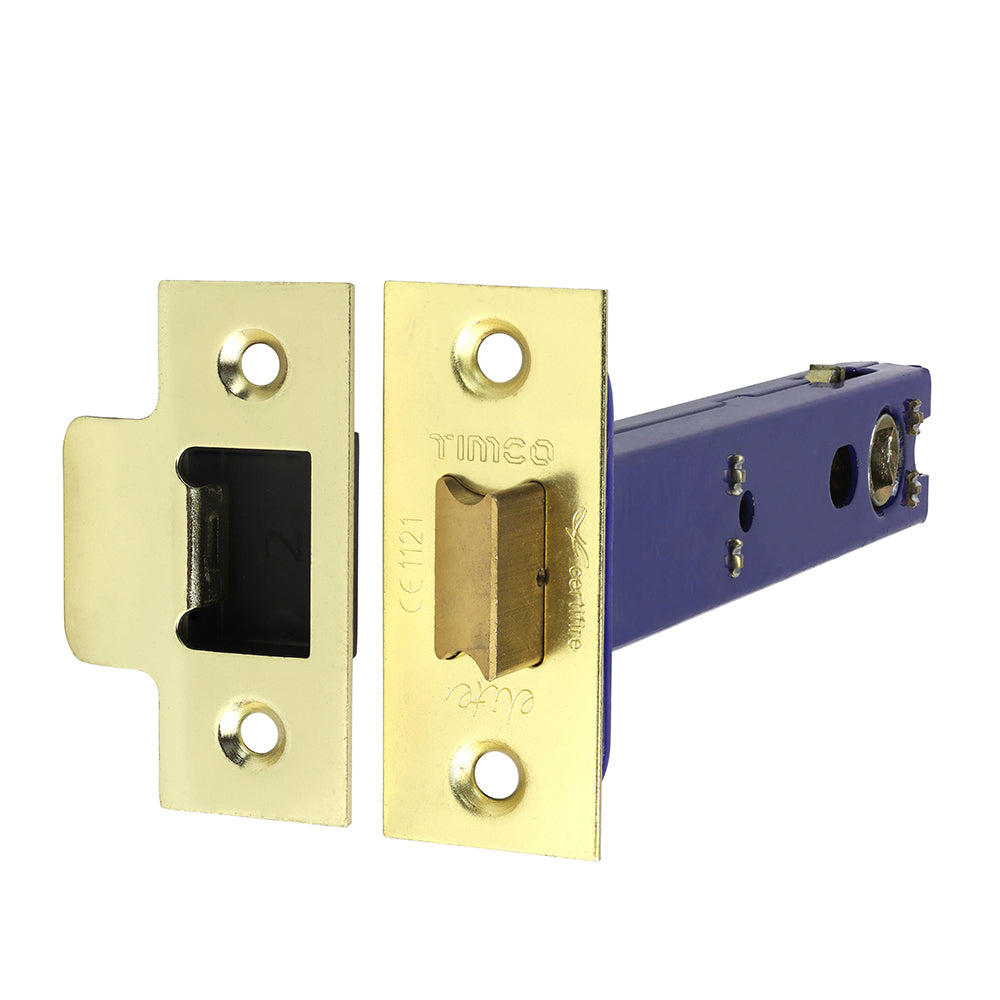 Architectural Tubular Latch Electro Brass & Satin Nickel - 128mm