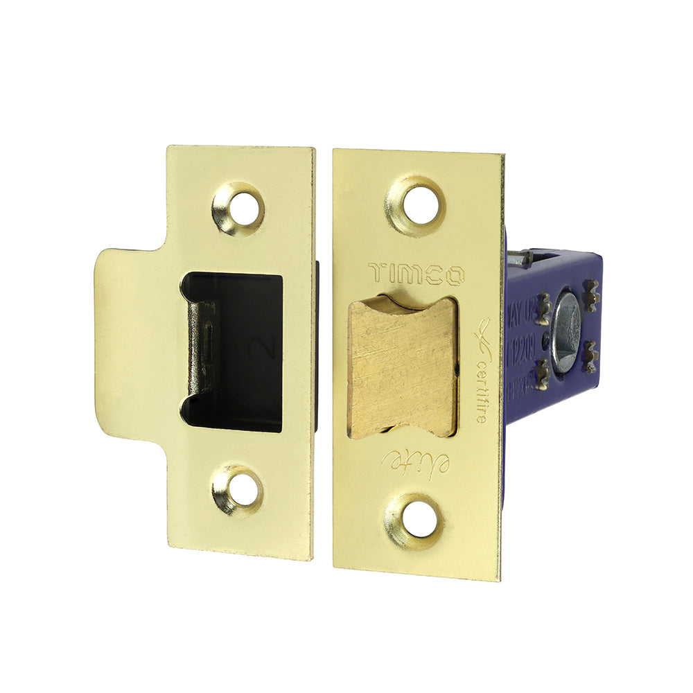 Architectural Tubular Latch Electro Brass & Satin Nickel - 64mm